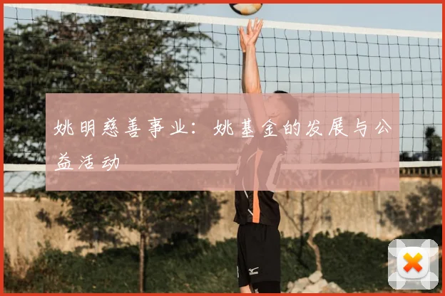 姚明慈善事业：姚基金的发展与公益活动